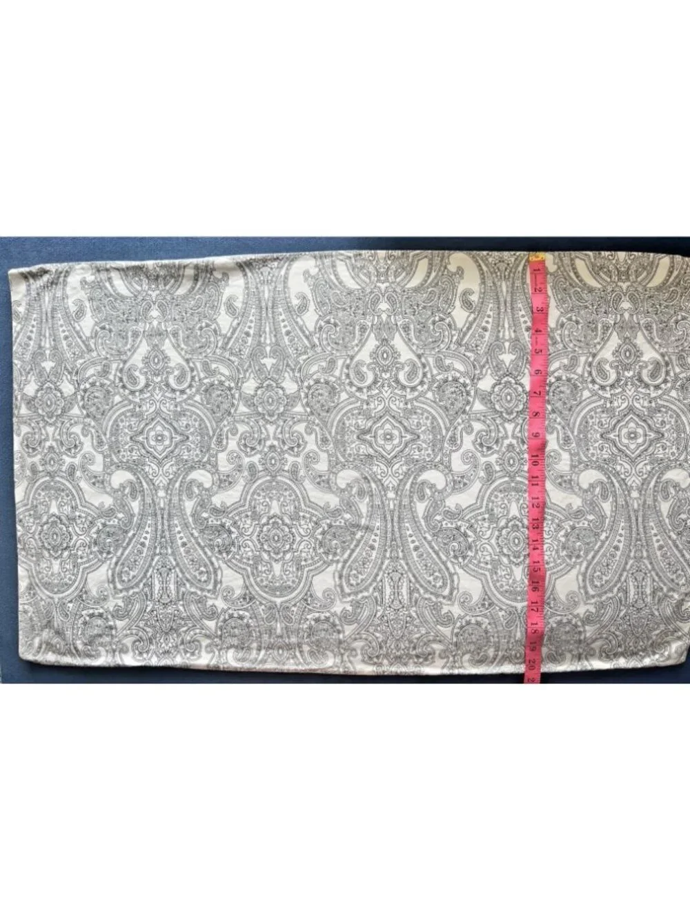 Ikea JATTEVALLMO Pillowcases KING Size Paisley Black White PAIR 80% Cotton NICE